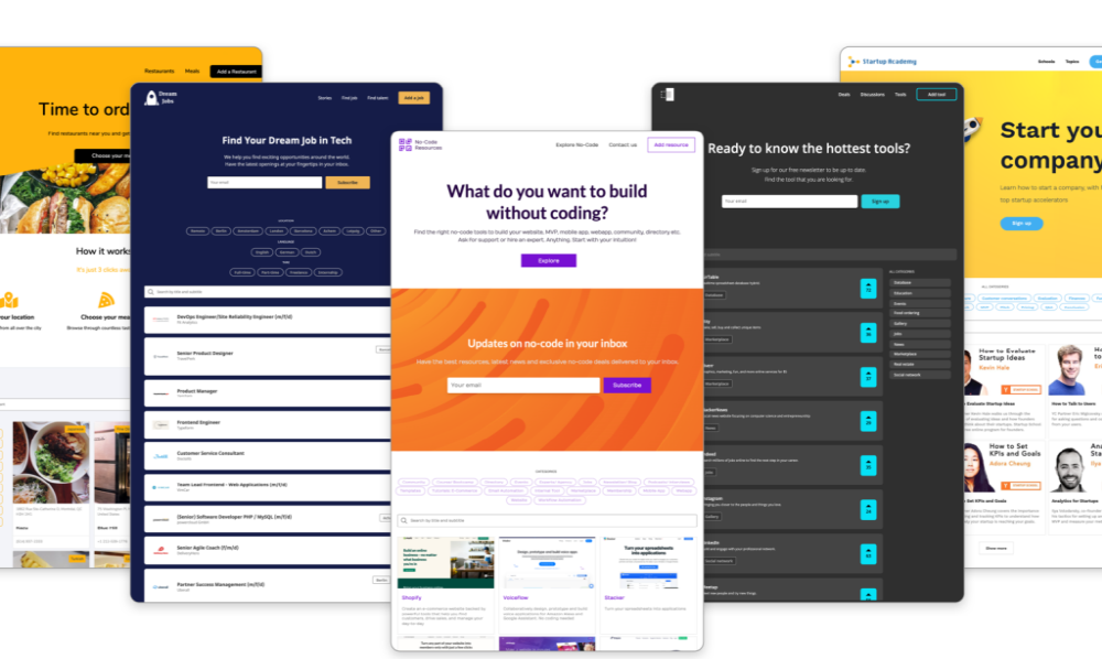 “노코드 웹사이트 응용 프로그램 제작 돕는다”