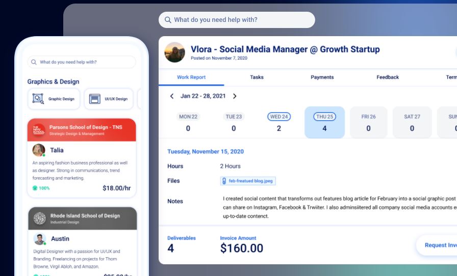 대학생 프리랜서와 기업 연결하는 플랫폼