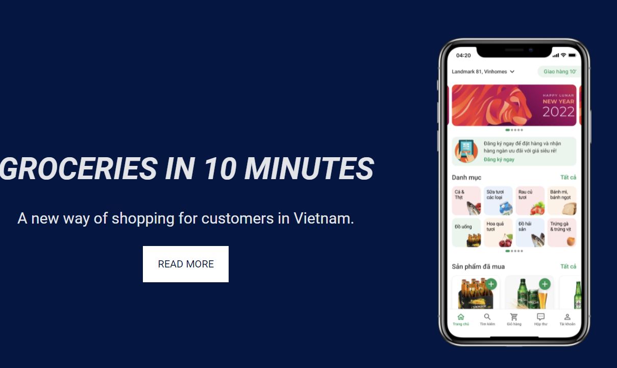 배달의민족 출신이 만든 베트남 식료품 앱