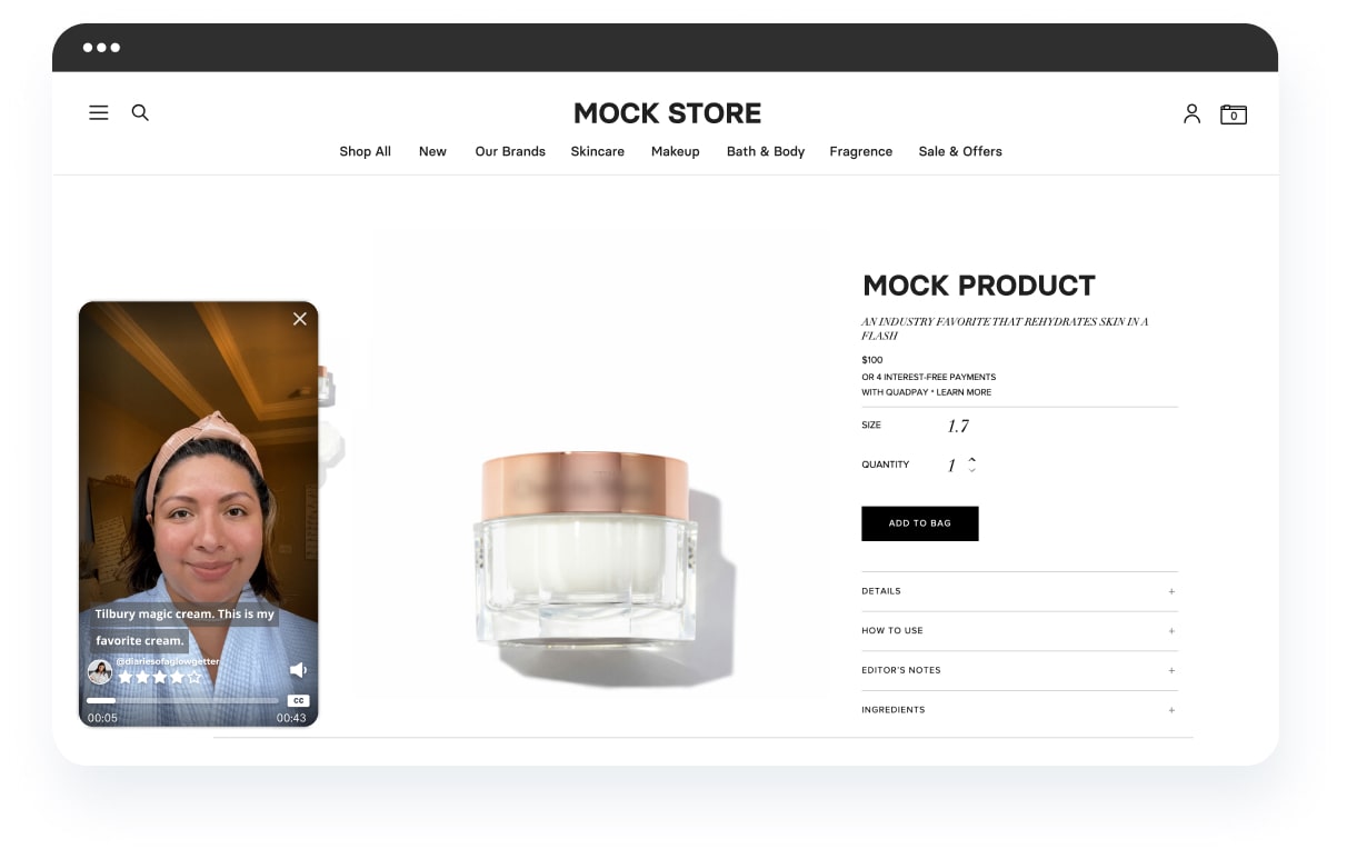 제품 리뷰를 영상으로 확인한다