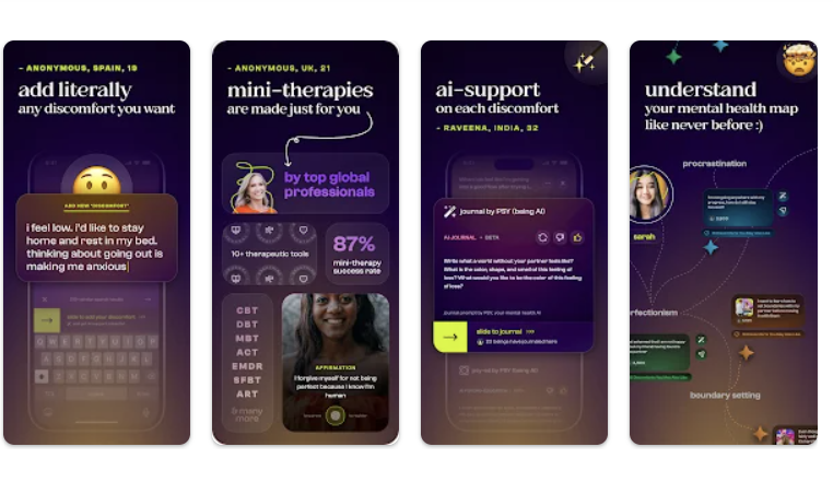 감정 맵핑화로 정신 건강 돕는 앱