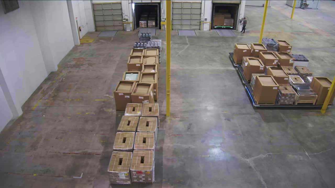 바닥이 움직인다…물류 적재 시간 단축 로봇 플랫폼