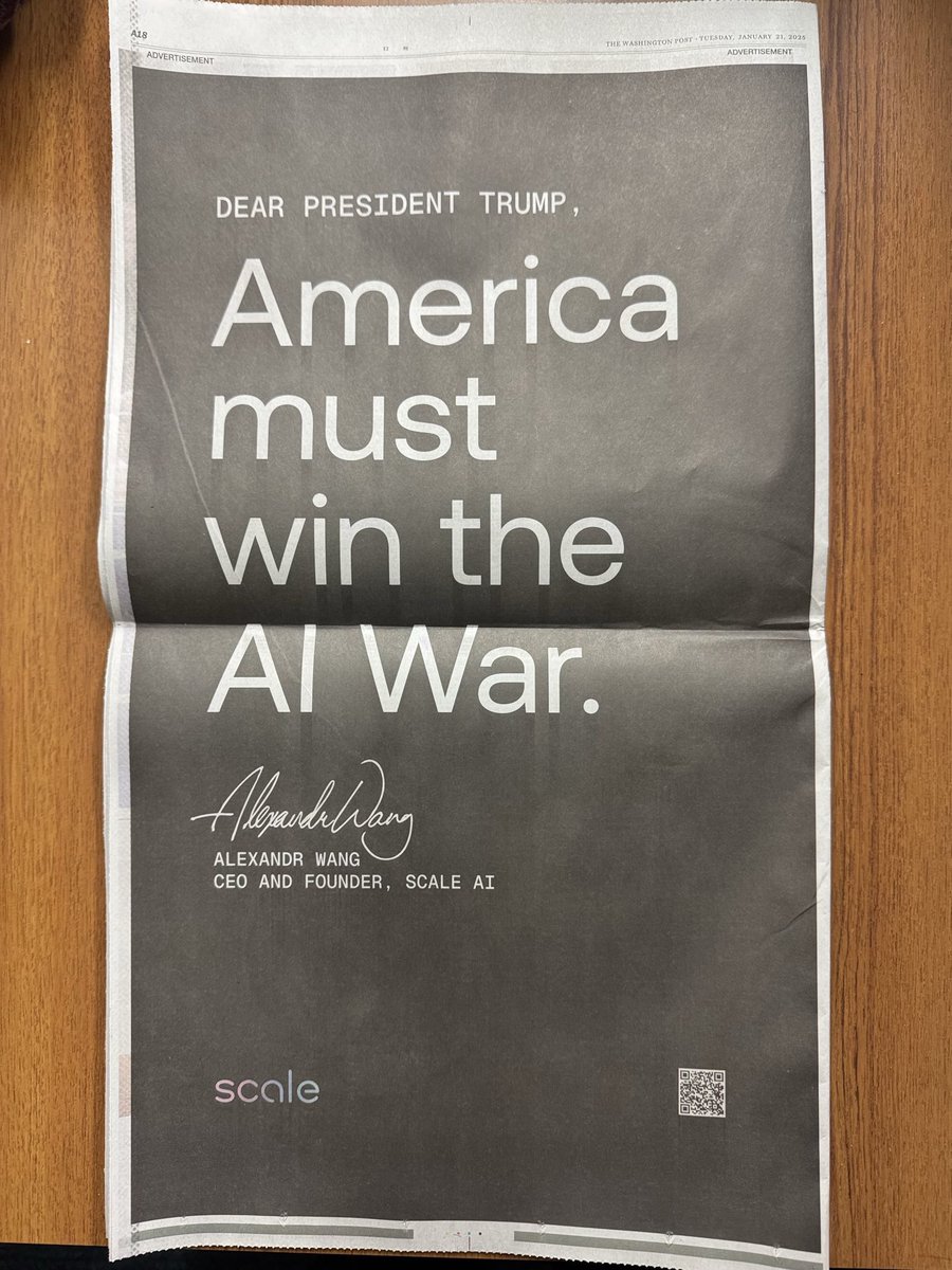 트럼프향해 전면 광고한 AI 스타트업…내용은?